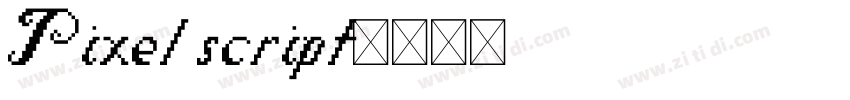Pixel script字体转换
